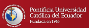 Pontificia Universidad Católica del Ecuador logo